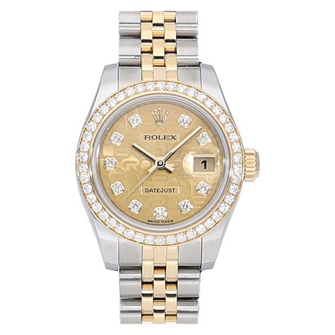 rolex watch model 179383|Rolex Datejust 26 179383 Mother of Pearl Diamond Yellow .